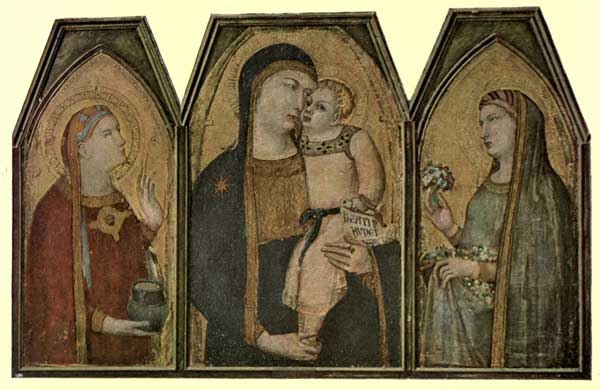 AMBROGIO LORENZETTI: MADONNA AND CHILD WITH S.S. MARY

MAGDALENE AND DOROTHY