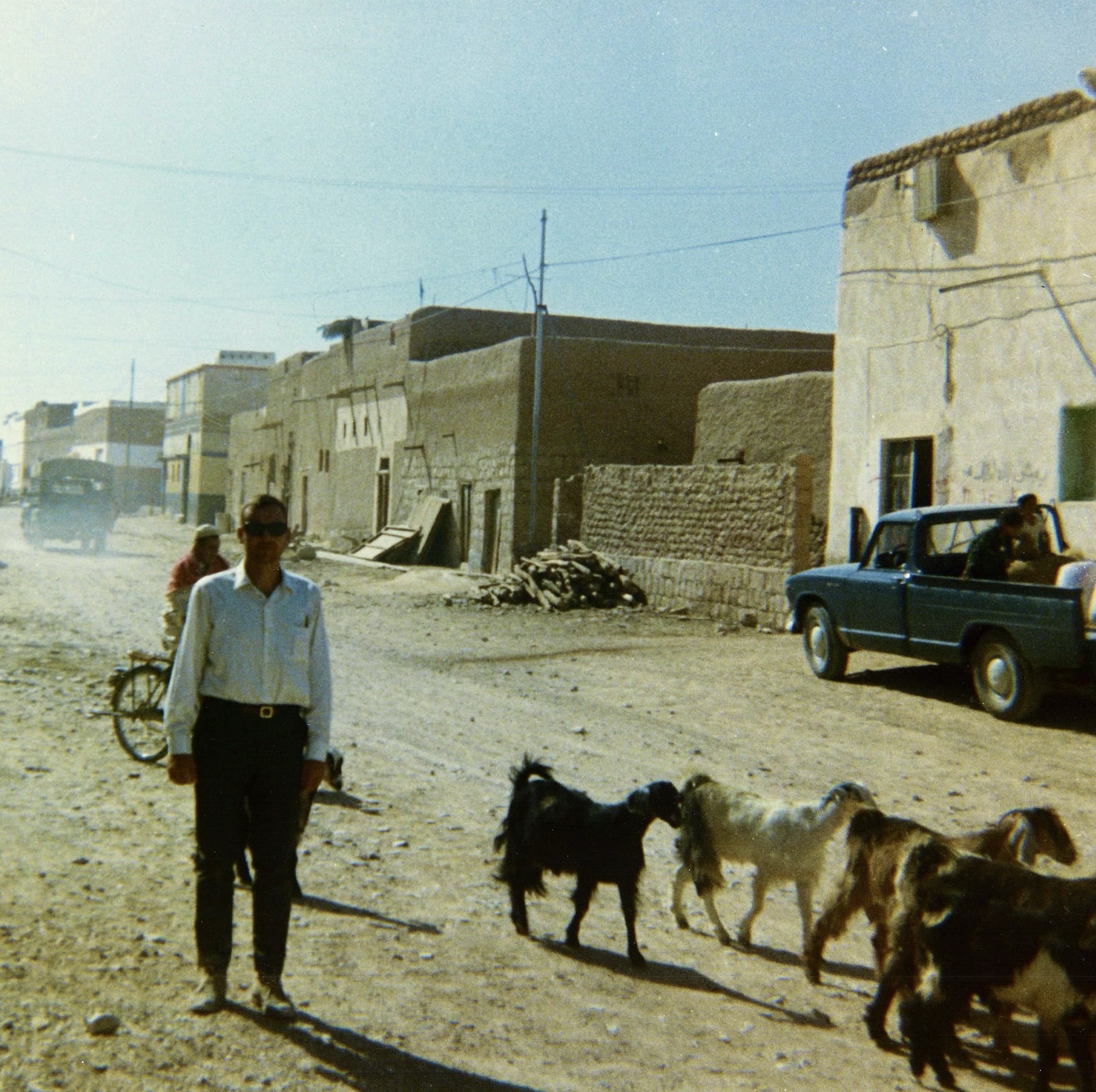 Ian on the street by the house in Riyadh Saudi Arabia photo